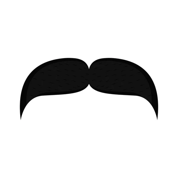 Moustache rétro isolée — Image vectorielle