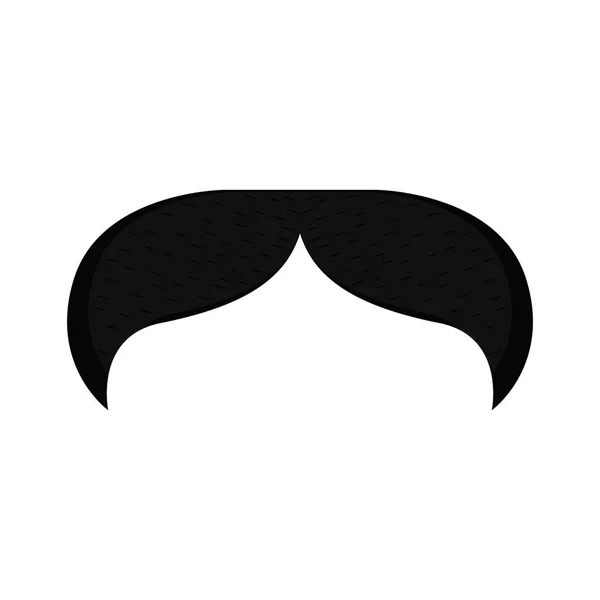 Isolated retro mustache — Stock Vector