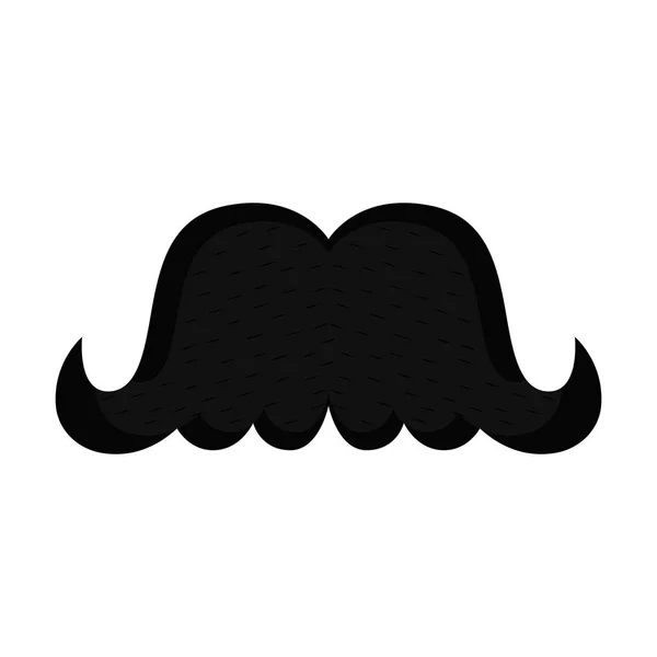 Mustache retro aislado — Vector de stock