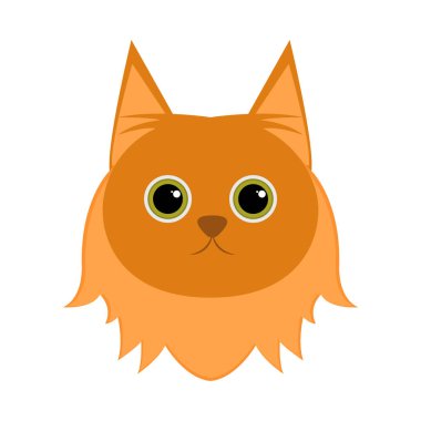 İzole şirin kedi avatar