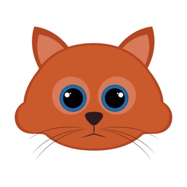 İzole şirin kedi avatar