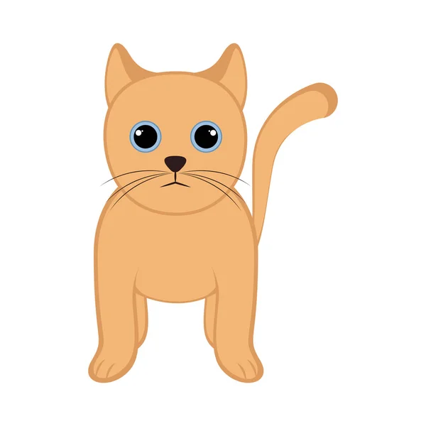 孤立的可爱猫咪 — 图库矢量图片