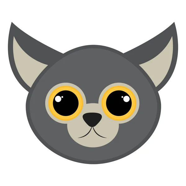 Isolado bonito gato avatar — Vetor de Stock