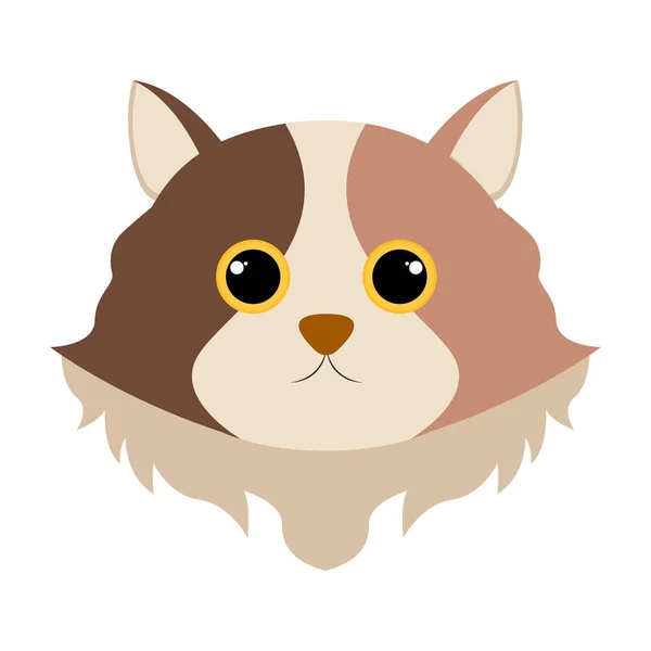 Avatar mignon isolé pour chat — Image vectorielle