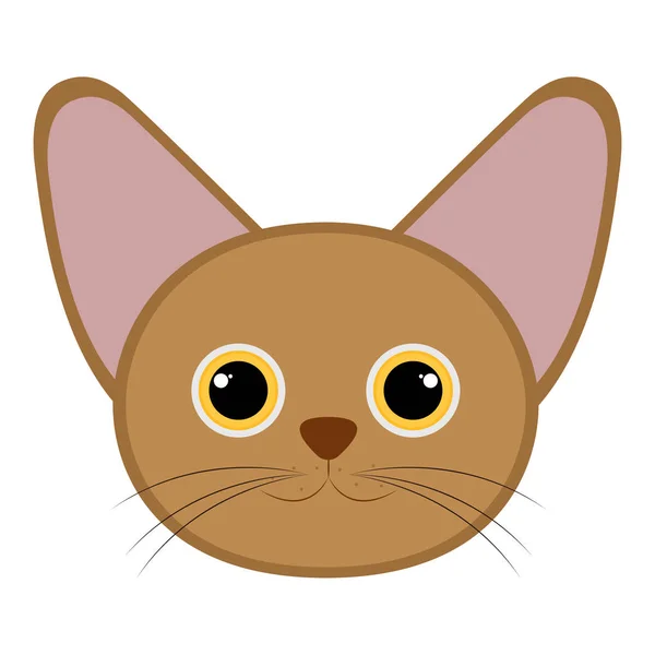 Isolated cute cat avatar — Stock Vector