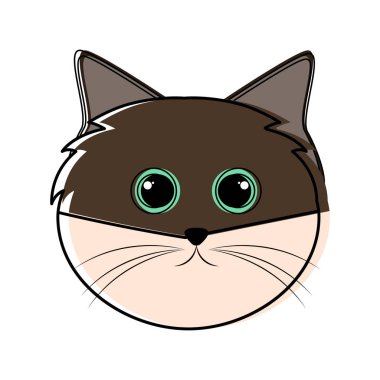 Şirin kedi avatar kroki