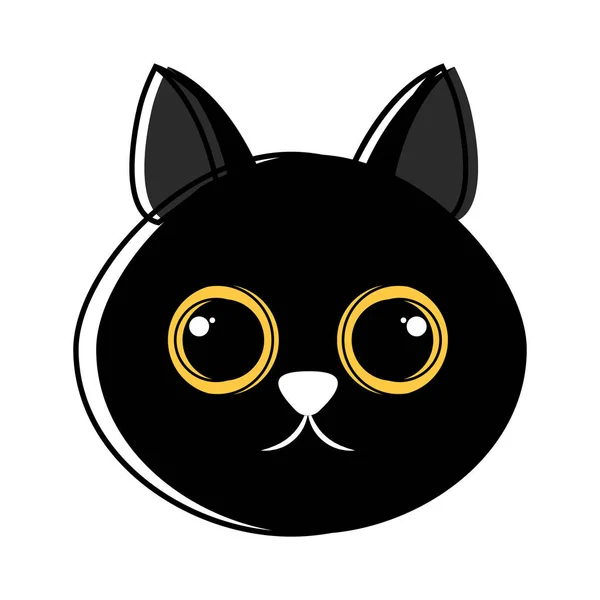 Cute cat avatar sketch — Stock Vector