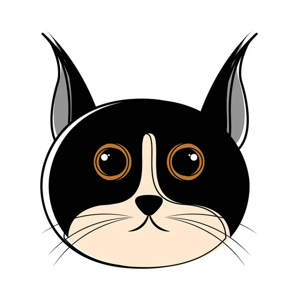 Lindo gato avatar boceto — Archivo Imágenes Vectoriales
