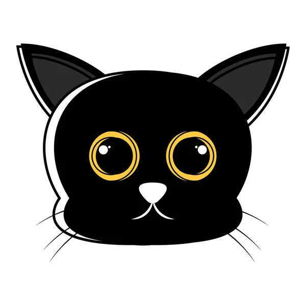 Cute cat avatar sketch — Stock Vector