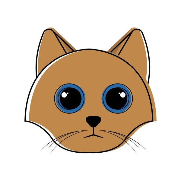 Lindo gato avatar boceto — Archivo Imágenes Vectoriales