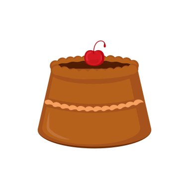 İzole şekerli tatlı simgesi