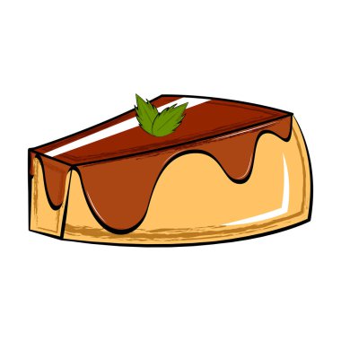 İzole şekerli tatlı simgesi