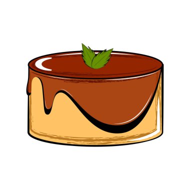 İzole şekerli tatlı simgesi