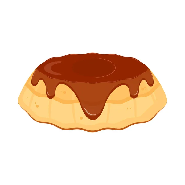 Ізольована ікона солодкого десерту — стоковий вектор