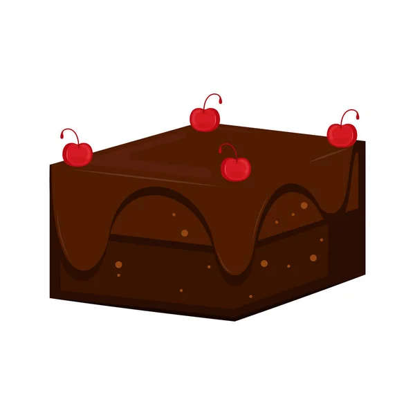 Изолированная икона сладкого десерта — стоковый вектор