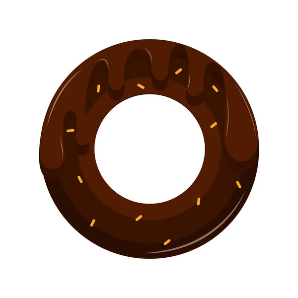 Isolierte Süße Donut Symbol Vektor Illustration Design — Stockvektor