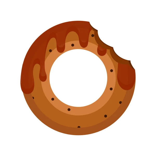 Ícone de donut isolado —  Vetores de Stock