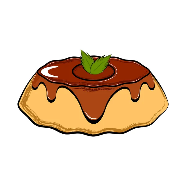 Geïsoleerde zoete dessert pictogram — Stockvector