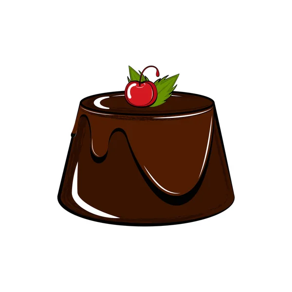 Isolée icône de dessert sucré — Image vectorielle