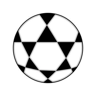 İzole futbol topu simgesini