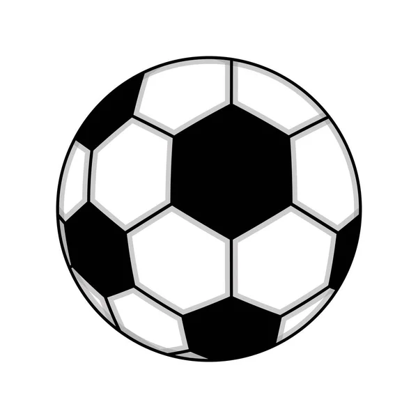 Isolée icône de ballon de football — Image vectorielle