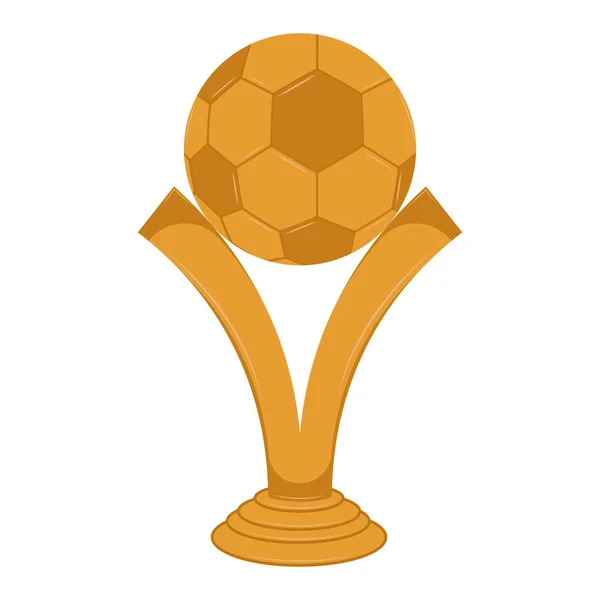 Ícone de troféu dourado isolado —  Vetores de Stock