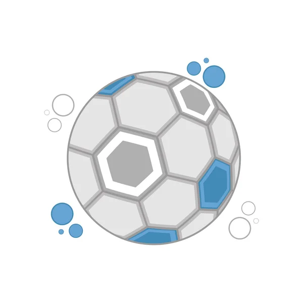 Bola de futebol com as cores da Argentina — Vetor de Stock