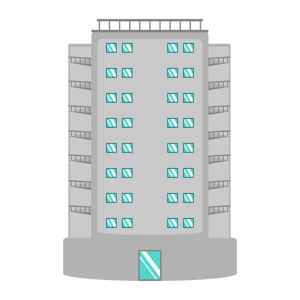 独立的建筑物图标 — 图库矢量图片