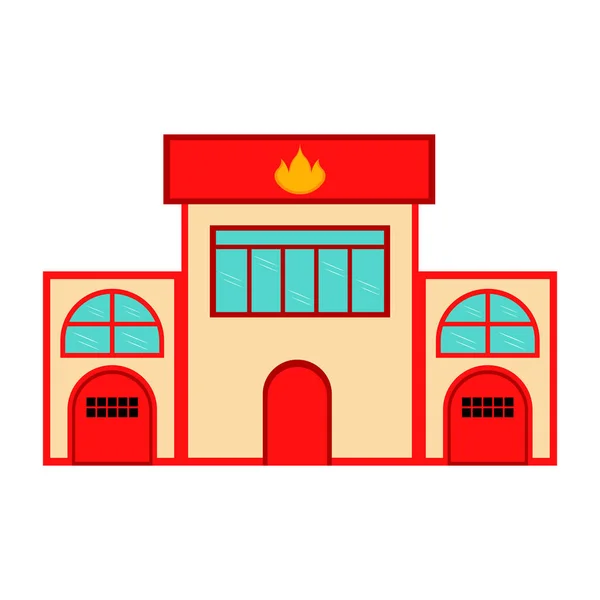 Ícone do posto de bombeiros — Vetor de Stock