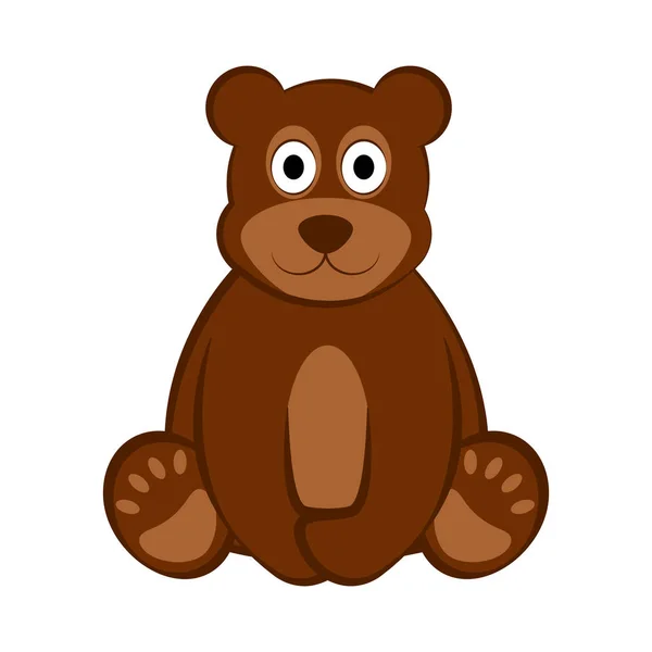 Happy bear pictogram — Stockvector