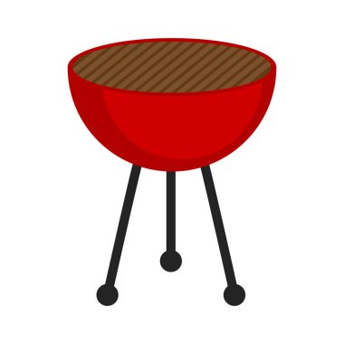 İzole Barbekü ızgara simgesi