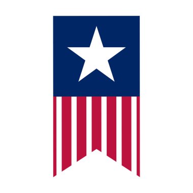 İzole Amerikan afiş