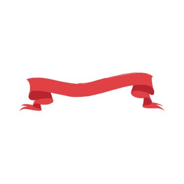 İzole boş vintage şerit