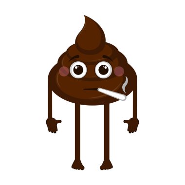 İzole kaka emoji