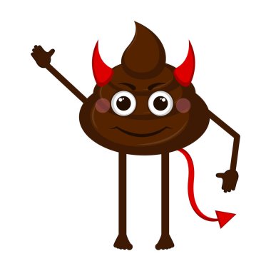 Şeytan kaka emoji