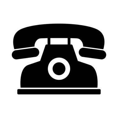 Telefon siluet. İş simgesi