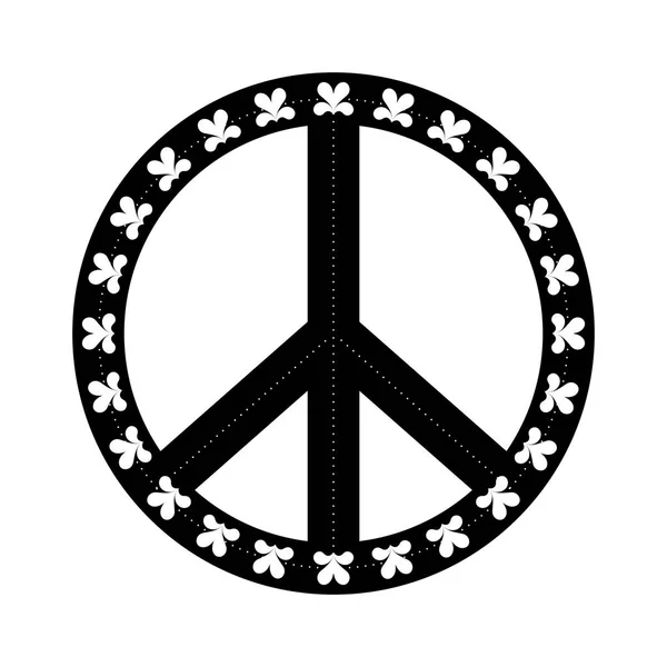 Símbolo de paz abstracto isolado —  Vetores de Stock