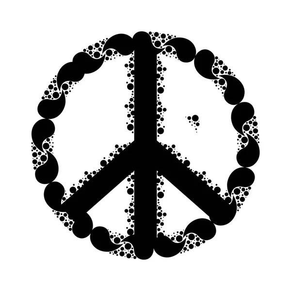Símbolo de paz abstracto isolado — Vetor de Stock