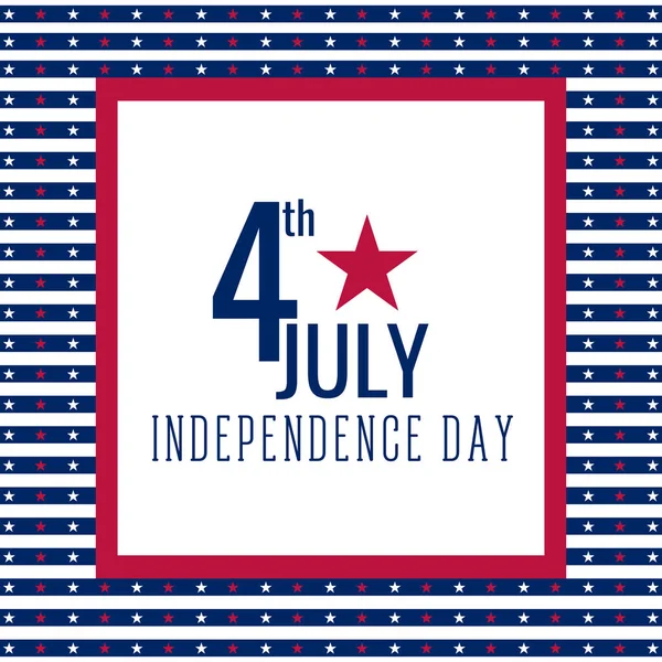 Boldog függetlenség napja. július 4. — Stock Vector
