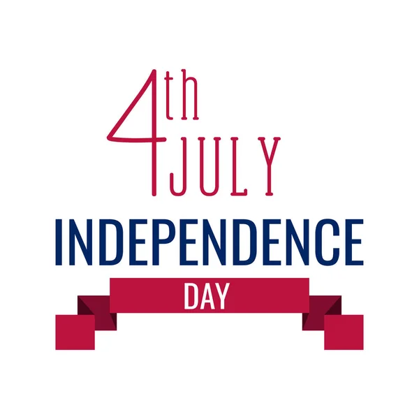Happy dag van de onafhankelijkheid. 4th of July — Stockvector