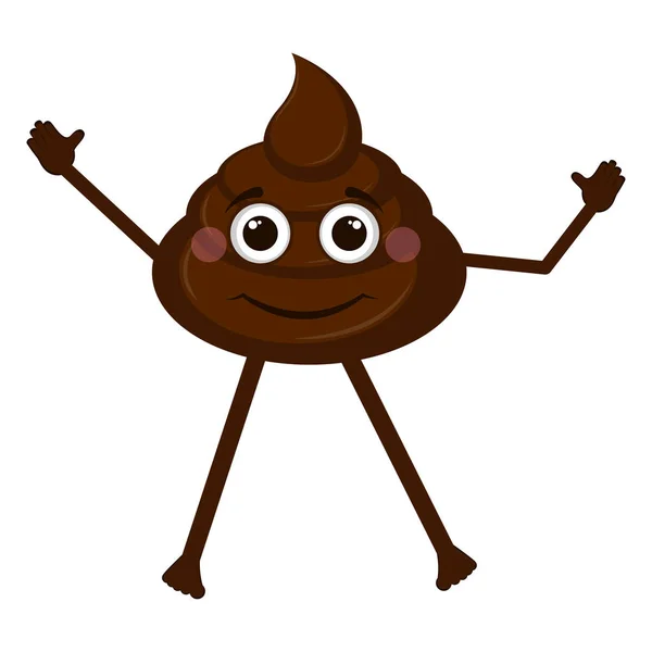 Щасливі poop emoji — стоковий вектор