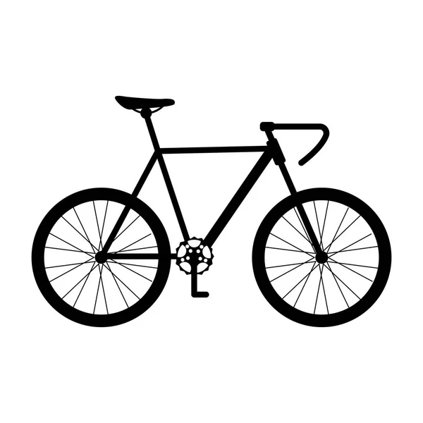 Isolée icône de vélo — Image vectorielle