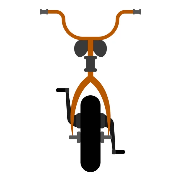 Front view of a bicycle — Stock Vector