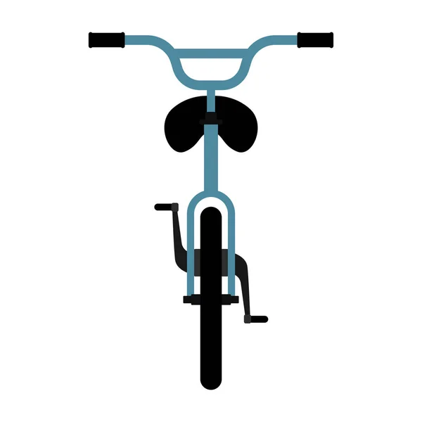 Front view of a bicycle — Stock Vector