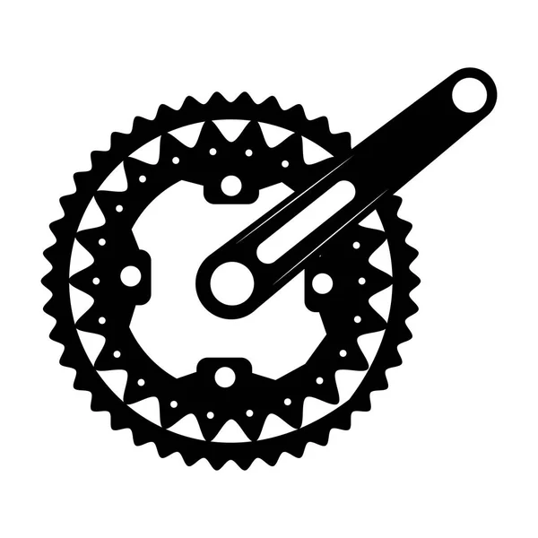 Icona ingranaggi bicicletta — Vettoriale Stock
