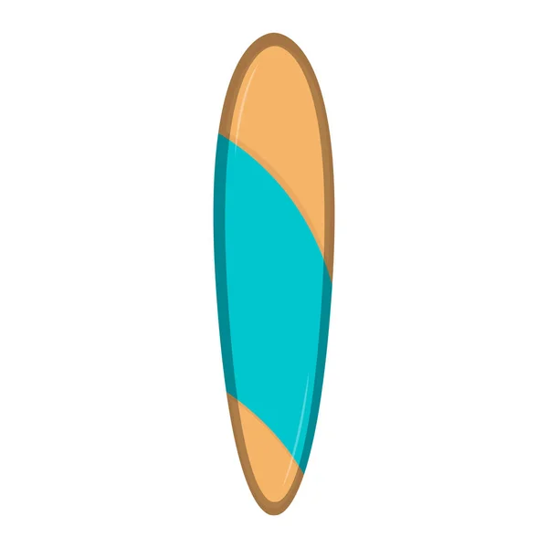 Icono de tabla de surf aislado — Vector de stock