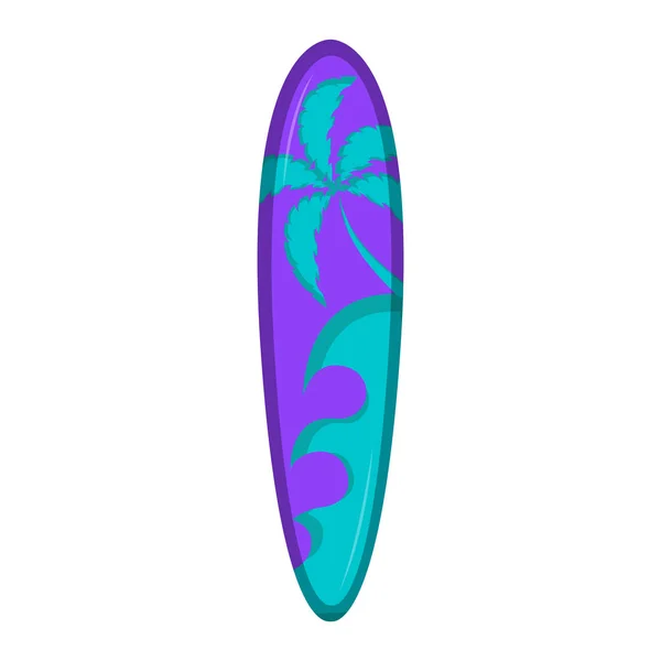 Изолированный значок доски для серфинга — стоковый вектор