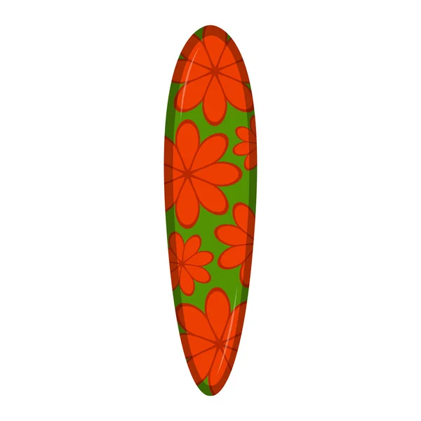 Изолированный значок доски для серфинга — стоковый вектор