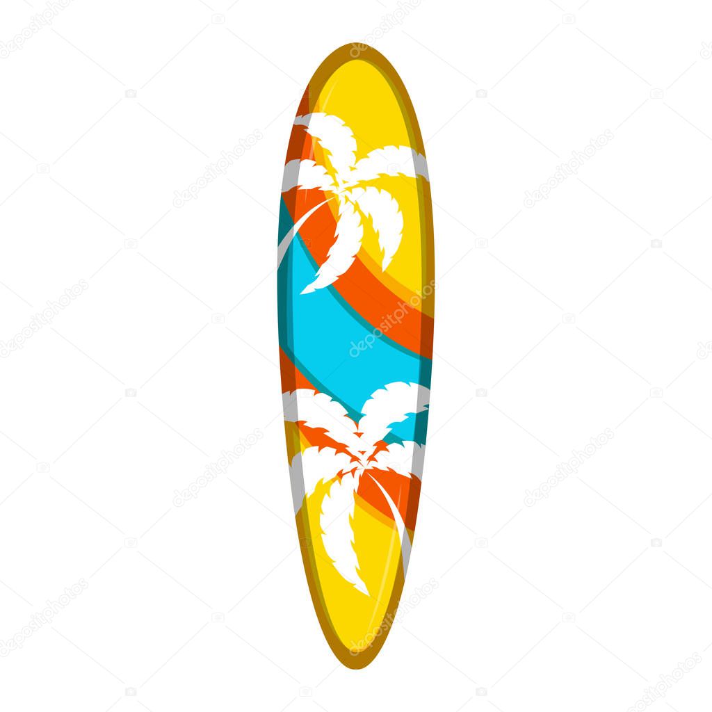 Isolated surfboard icon image. Vector illustration design