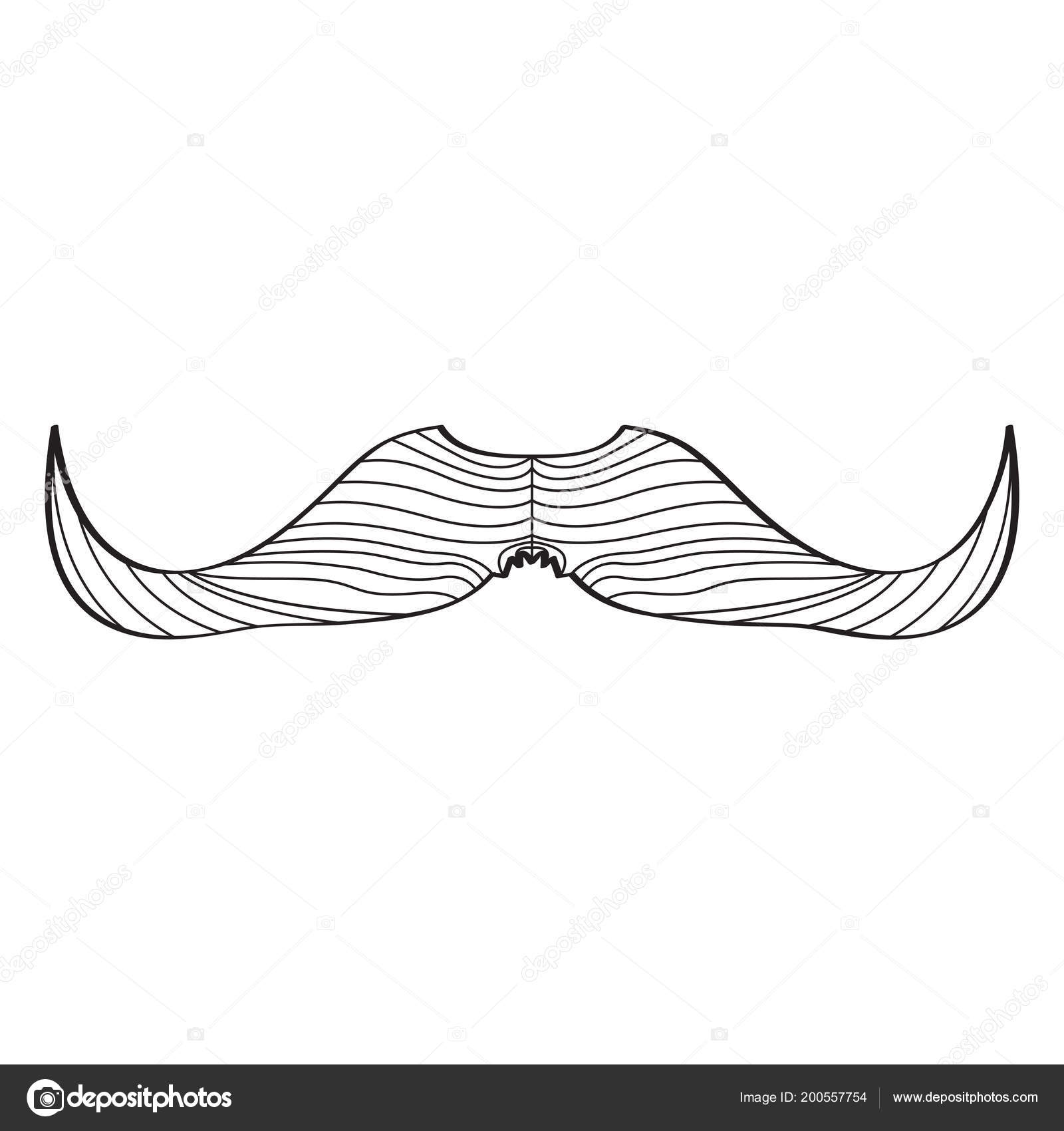 Sketch of a mustache — Stock Vector © JoKalar01 #200557754 Sketch of a mustache — Stock Vector © JoKalar01 #200557754